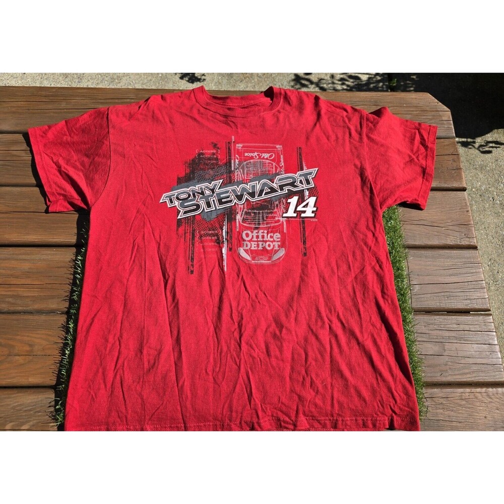 Nascar Tony Stewart Vintage T Shirt - Winners Circle Old Spice/Office Depot 2XL